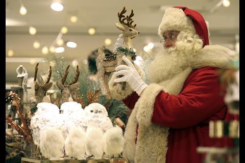 The Christmas shop is in its Oxford Street flagship